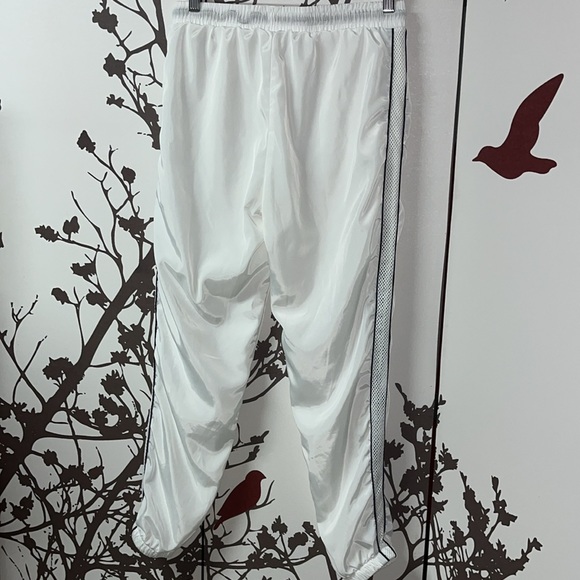 ReVamped Size Small White with Black Stripes Mesh Trackpants NWOT $35 - Picture 6 of 11